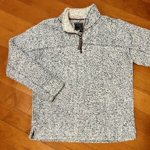 Women’s True Grit Fleece Quarter Zip | Size Large | Frosted Grey Sherpa